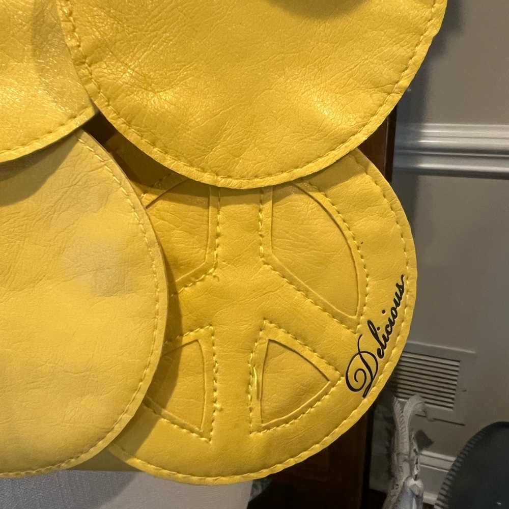 Delicious Vibrant Yellow Peace Sign Bag
